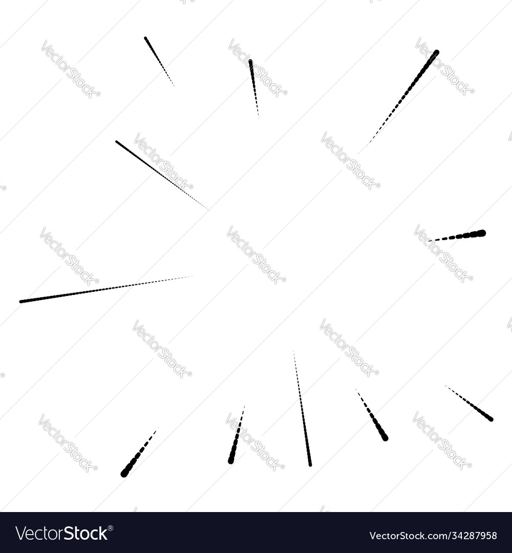 Radial radiating lines abstract burst element vector image Radial radiating lines abstract burst element