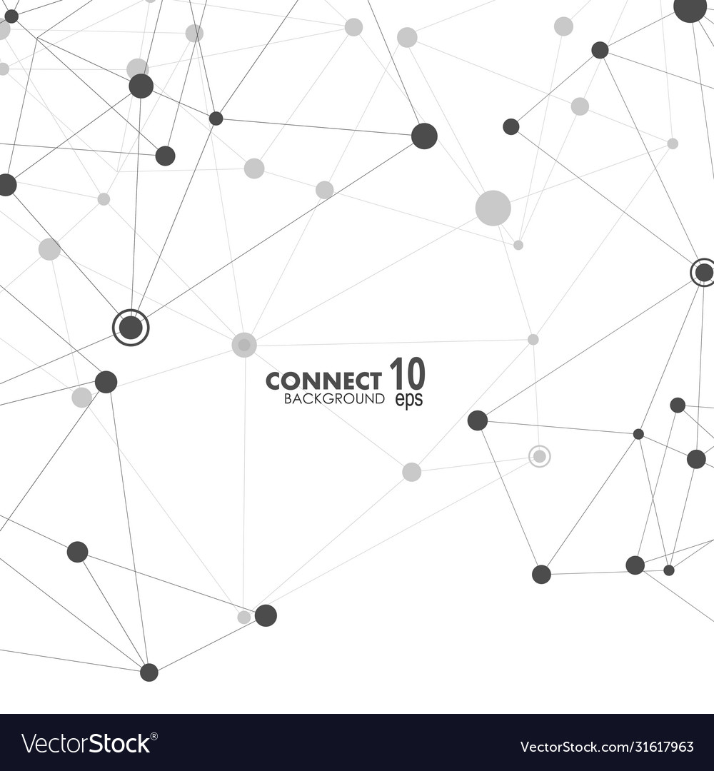 Abstract connect molecule science vector image Abstract connect molecule science