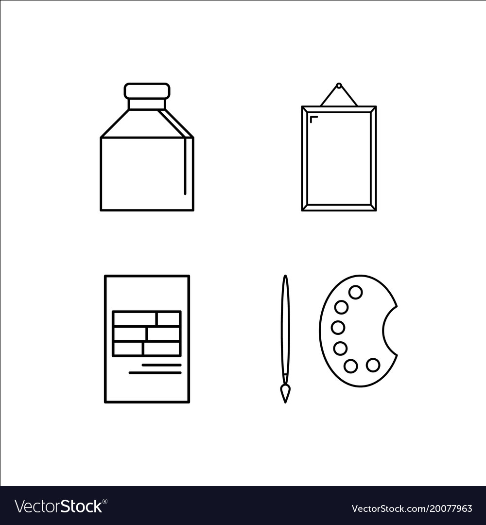 Design und Studio einfache lineare Icon-Setsimple