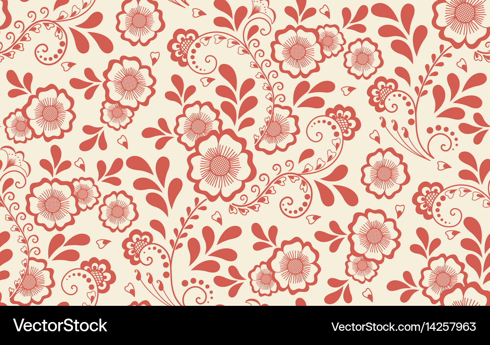 Floral seamless pattern element Royalty Free Vector Image
