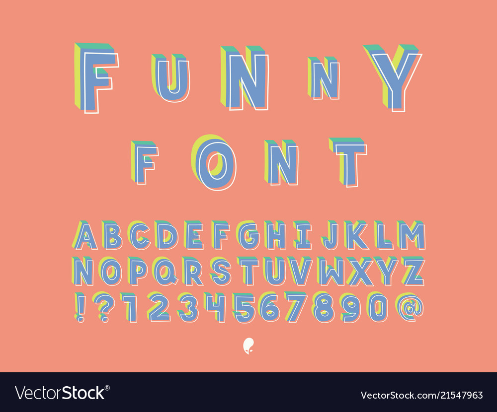 Lustige Schrift Alphabet Buchstaben vector image Lustige Schrift Alphabet Buchstaben