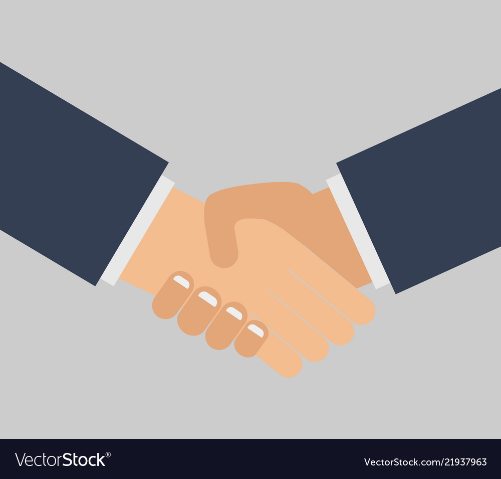 Handshake icon Royalty Free Vector Image - VectorStock