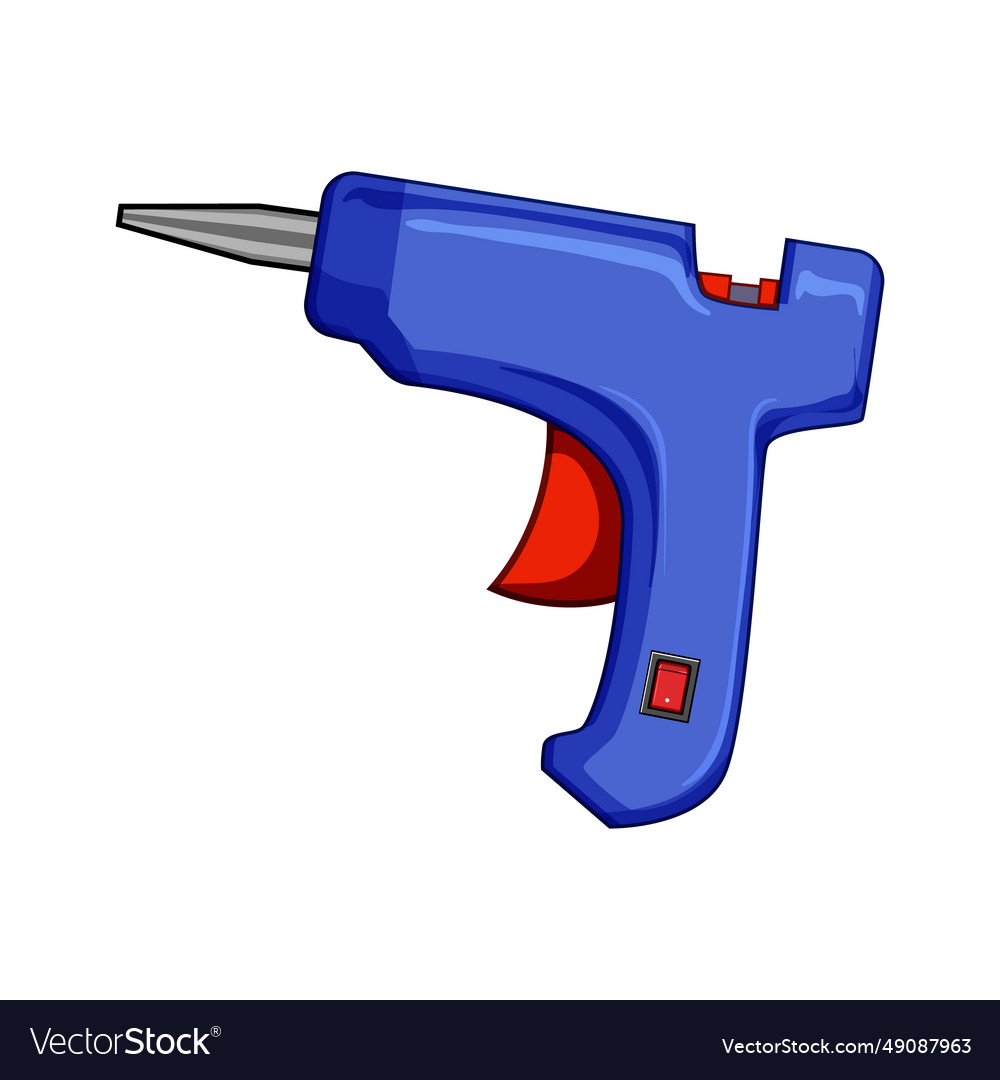 Hot glue gun cartoon Royalty Free Vector Image