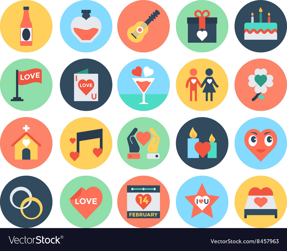 Love and romance icons 4