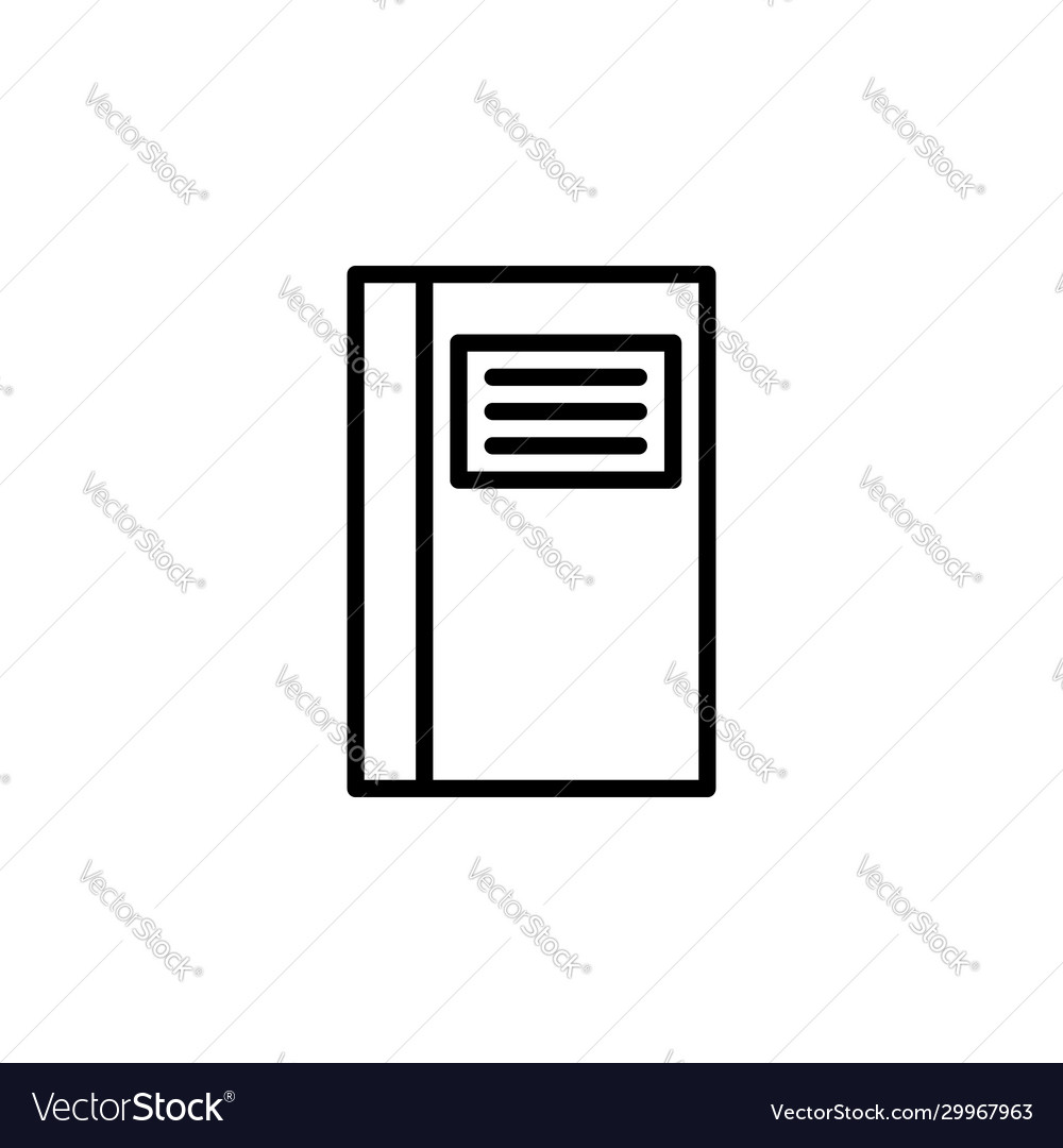 Notebook icon isolated eps10