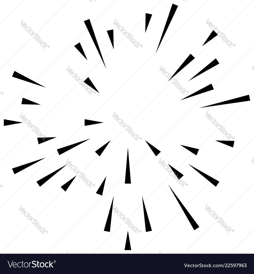 Random radial lines explosion effect radiating