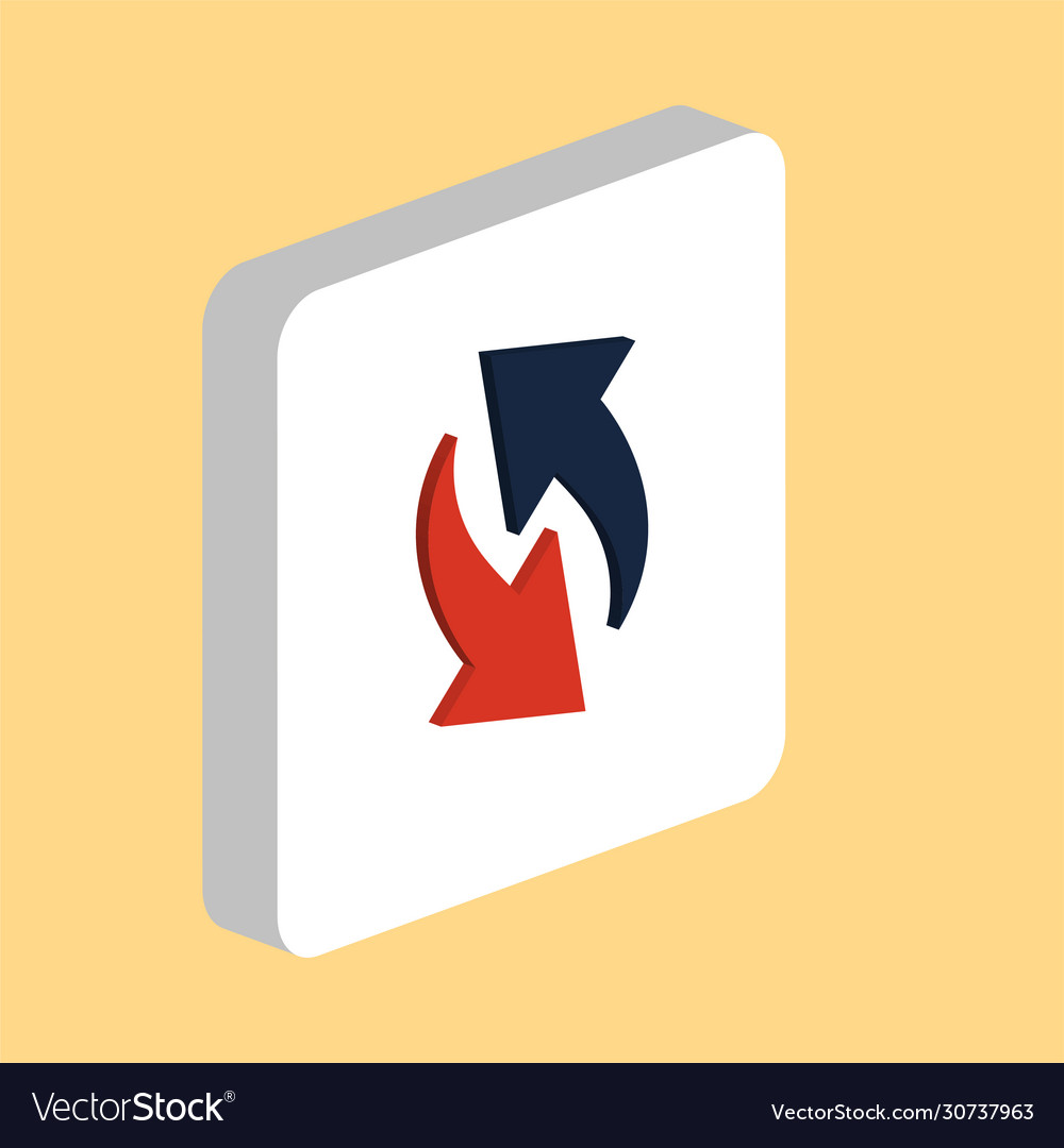 Reload computer symbol vector image Reload computer symbol