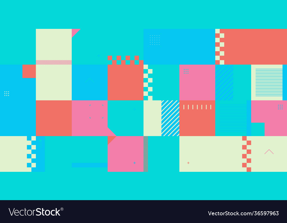Techno abstract pattern design vector image Techno abstract pattern design