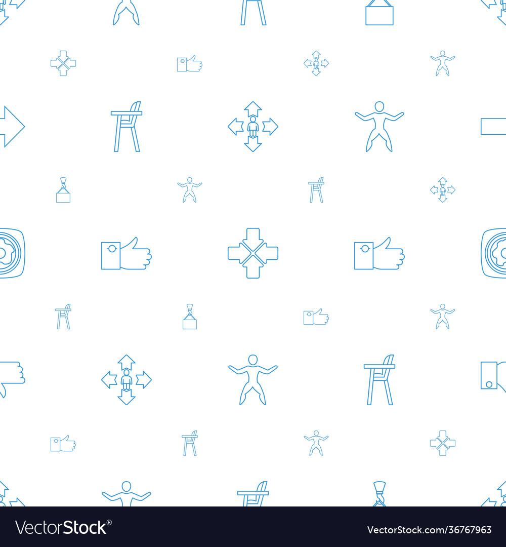 Up icons pattern seamless white background