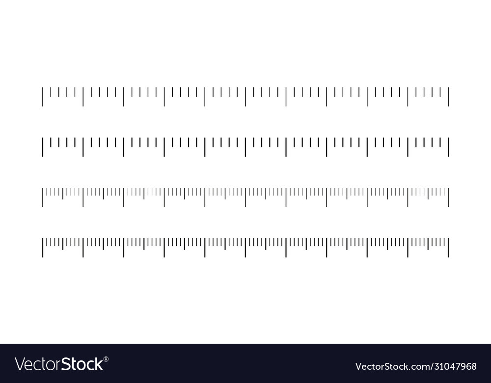 Black measuring scale on white background weight Vector Image