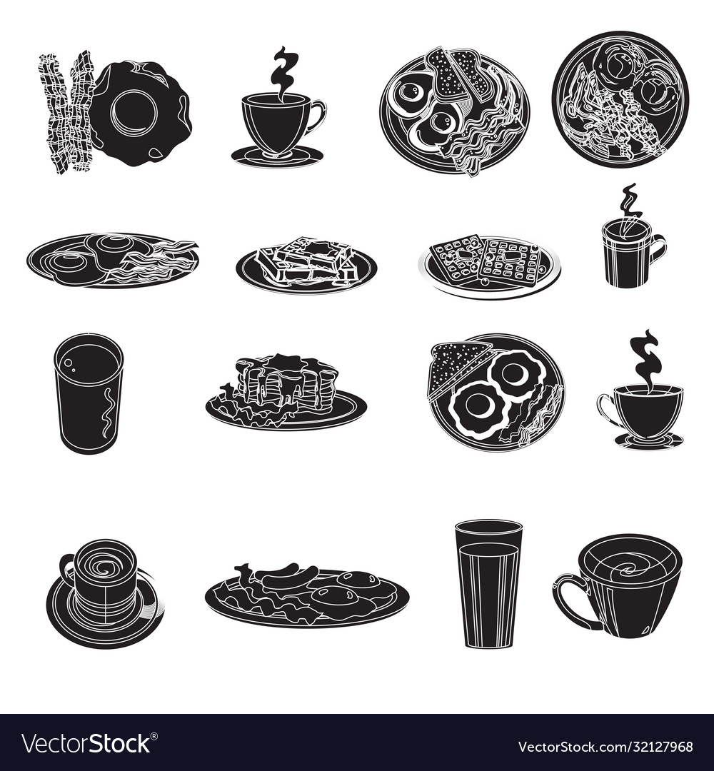 Collection icons for web design isolated on white