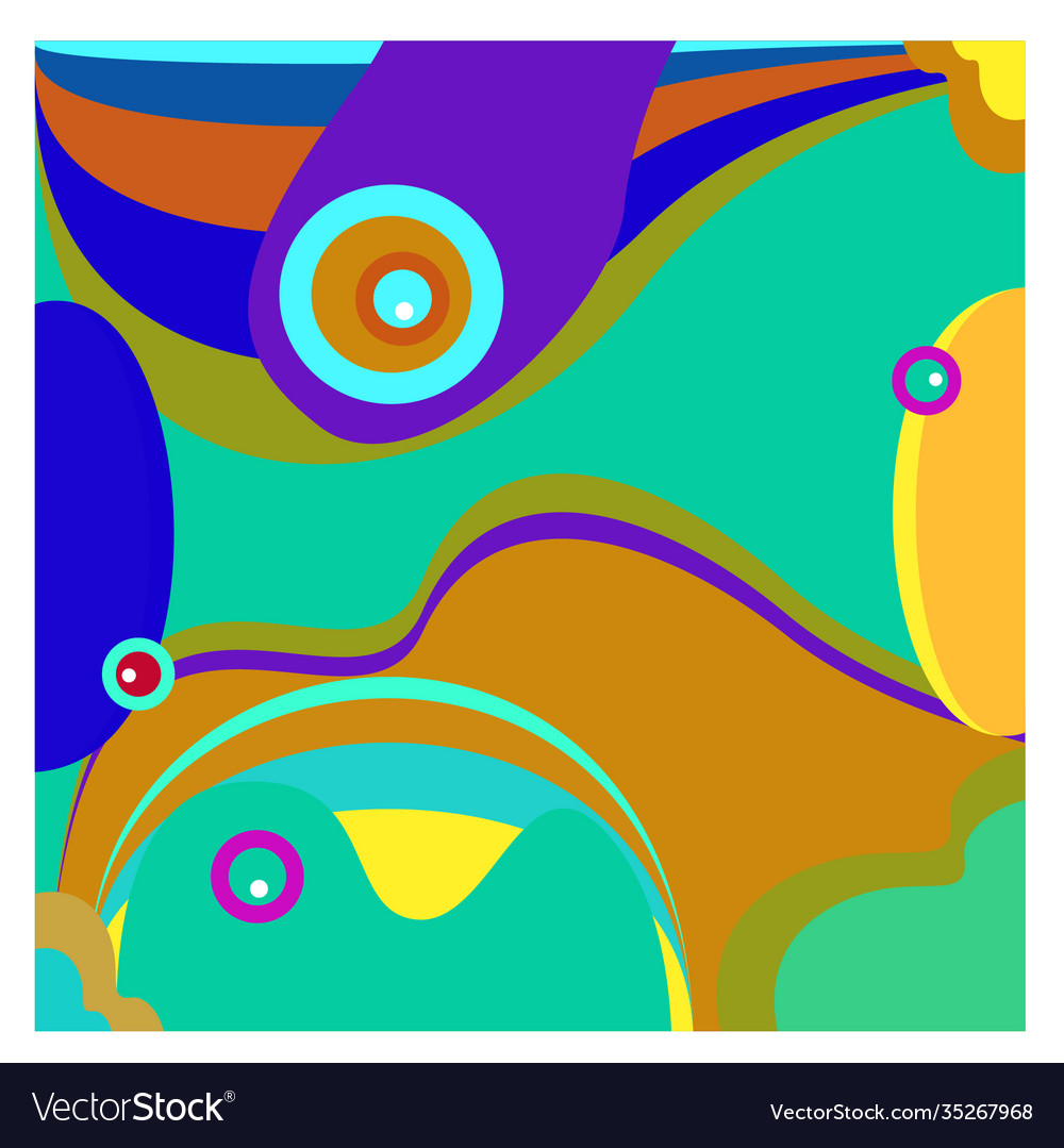 Colorful geometric and curve background pattern Vector Image Colorful geometric and curve background pattern