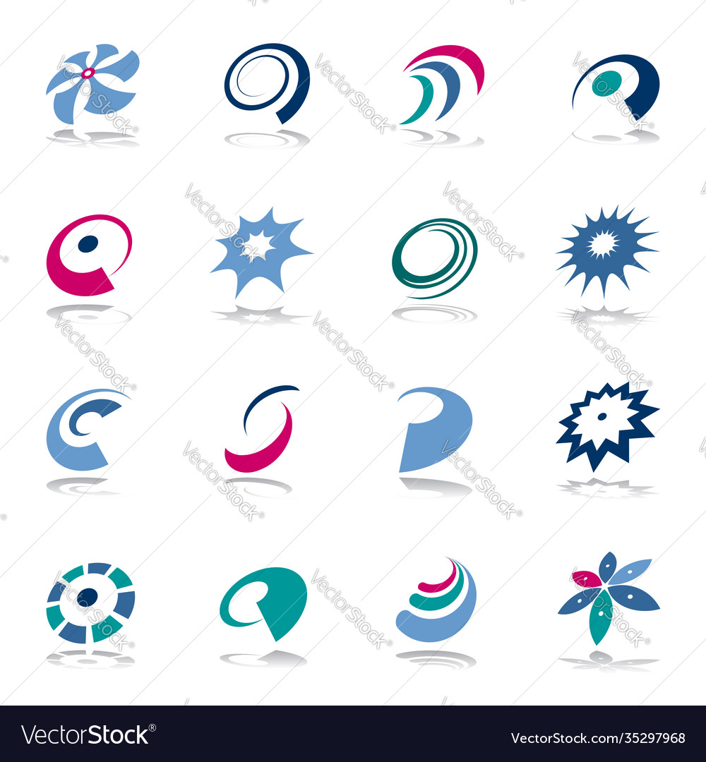 Design elements set vector image Design elements set