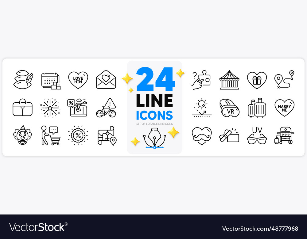 Icons set of buyer think sun protection