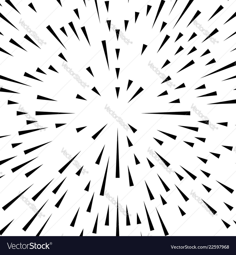 Random radial lines explosion effect radiating