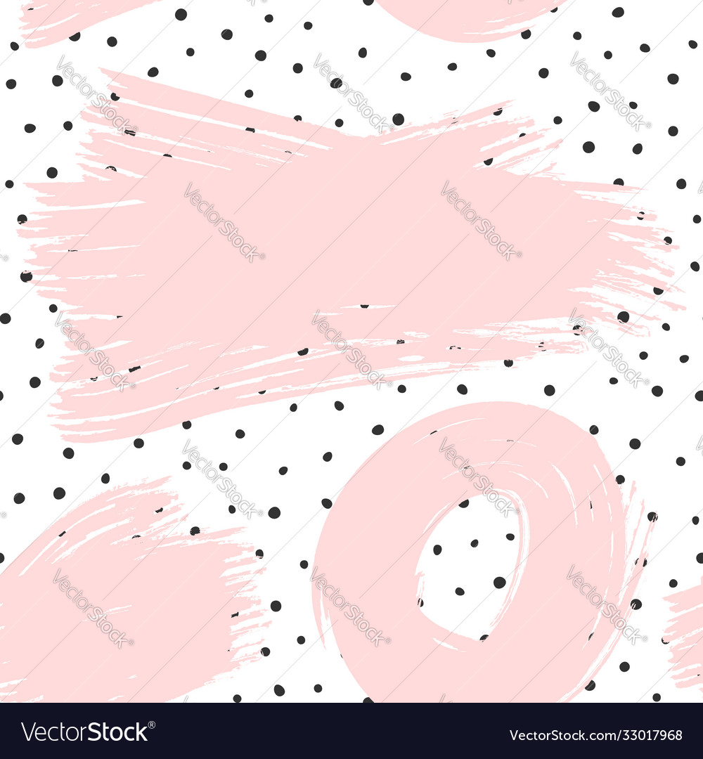 Trendy abstract seamless pattern with polka dots Vector Image Trendy abstract seamless pattern with polka dots