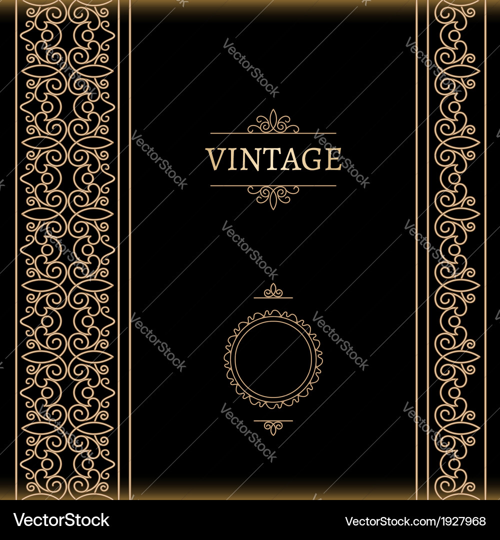 Vintage gold background Royalty Free Vector Image
