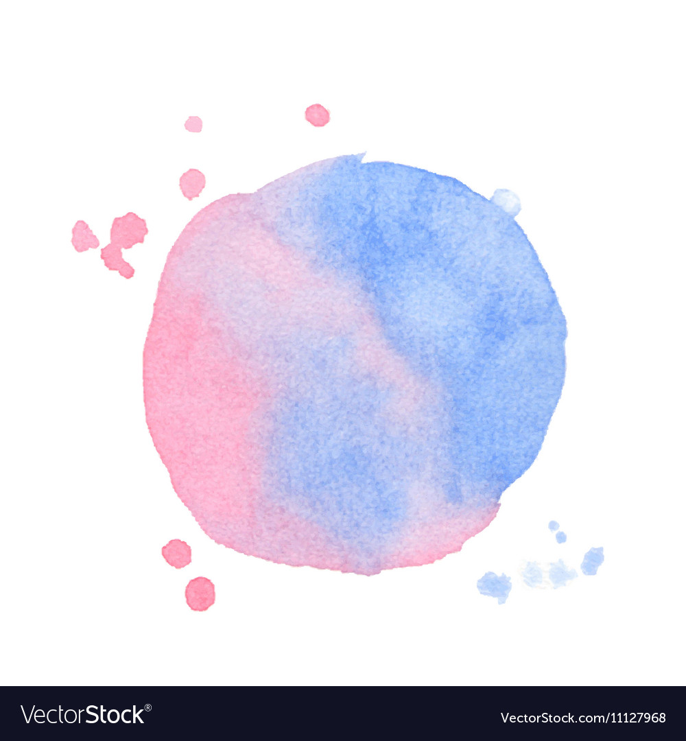 Watercolor splash on white background Royalty Free Vector