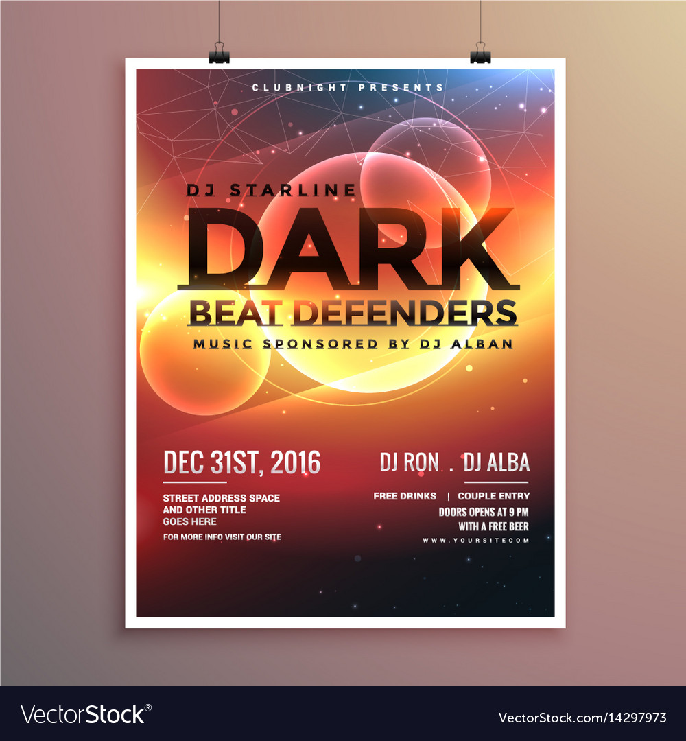 abstract-party-flyer-template-with-event-date-vector-image