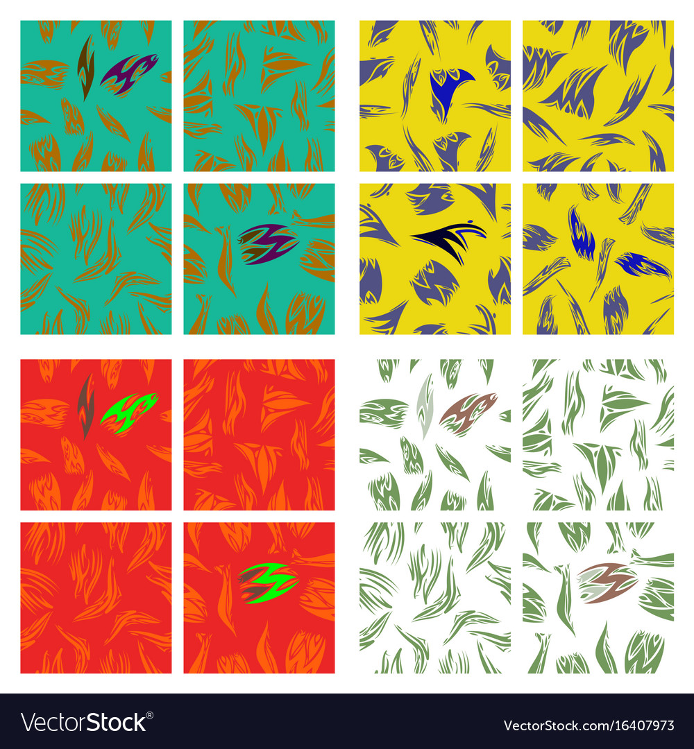 Assembly of patterns in striped style