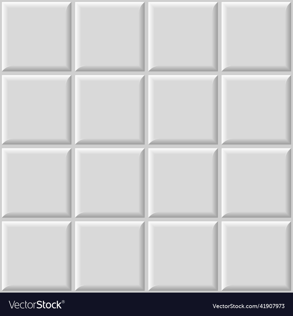 Decorative white tile Royalty Free Vector Image