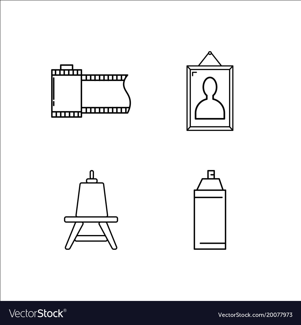 Design und Studio einfache lineare Icon-Setsimple