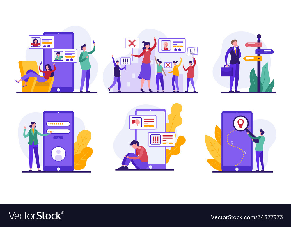 People Using Digital Devices & Searching