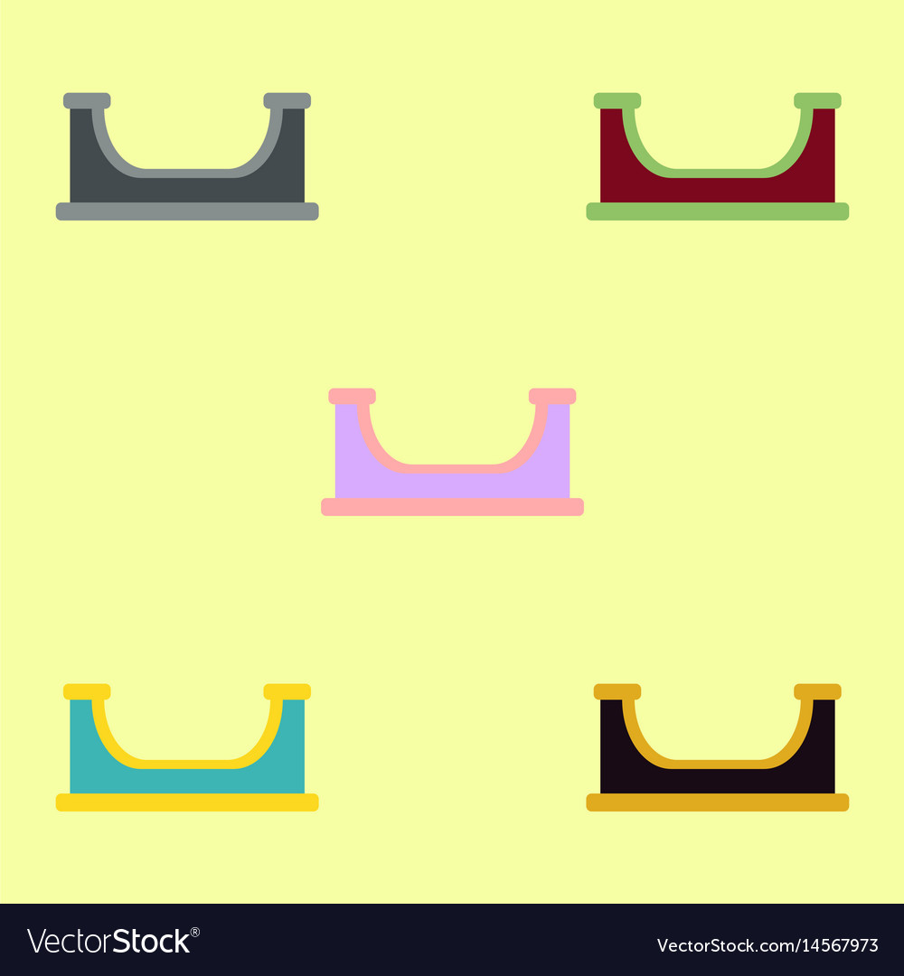 Set in flat style playground
