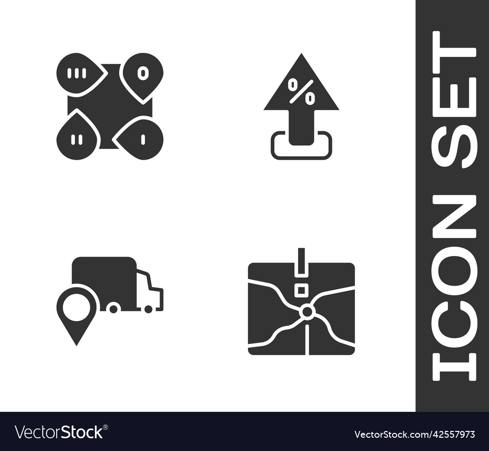 Set intersection point infographic element