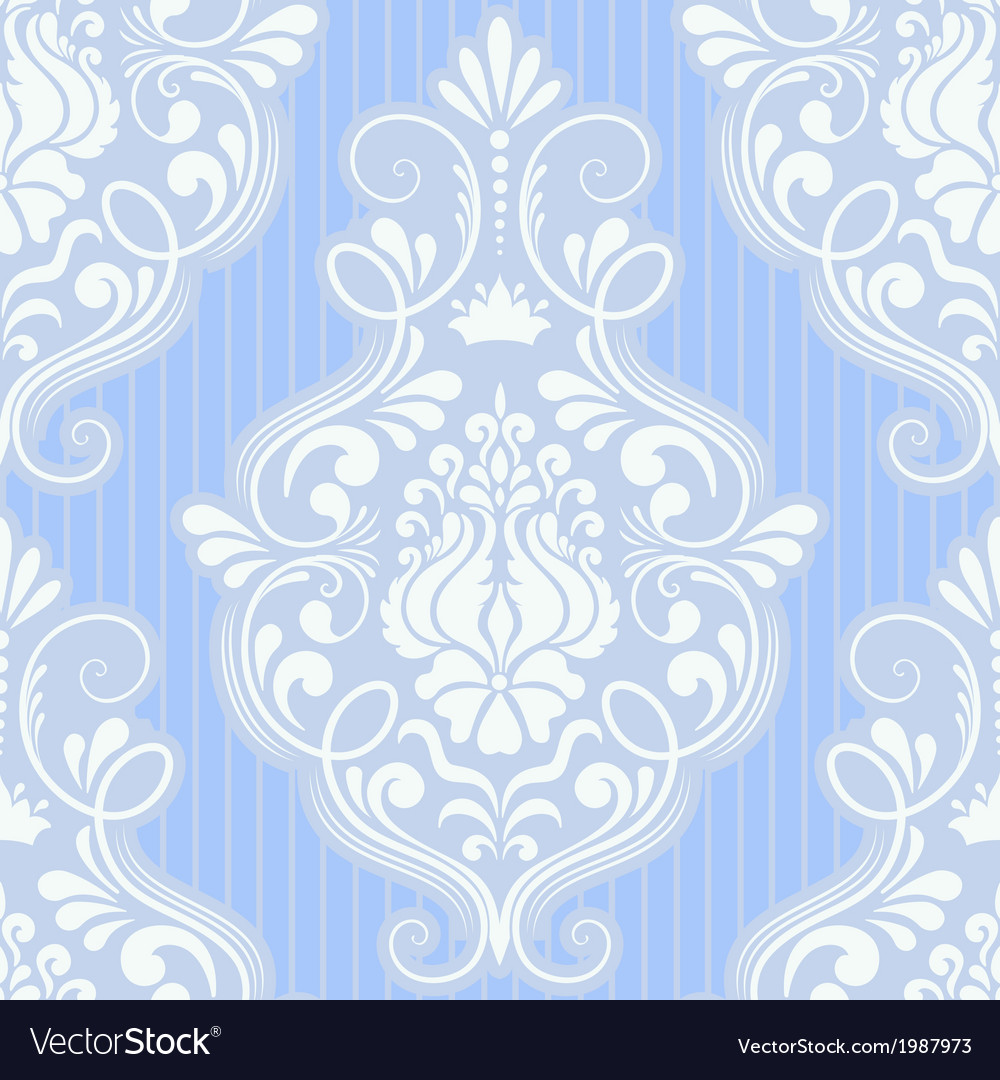 Vintage Damask Floral Pattern