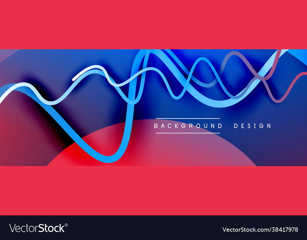 Abstract gradient background with wave line