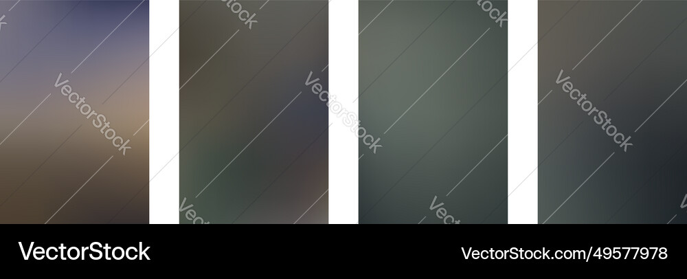 Abstract gradient blurred background in dark Vector Image
