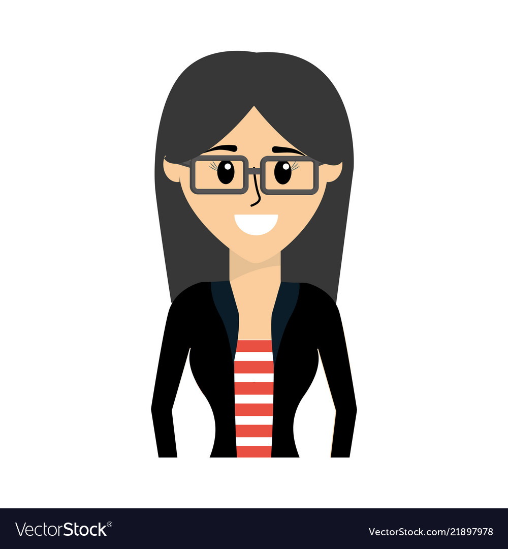 Beauty women wearing glasses and hairstyle Vector Image Beauty women wearing glasses and hairstyle Vector Image
