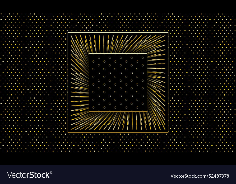 Black background with golden glitter