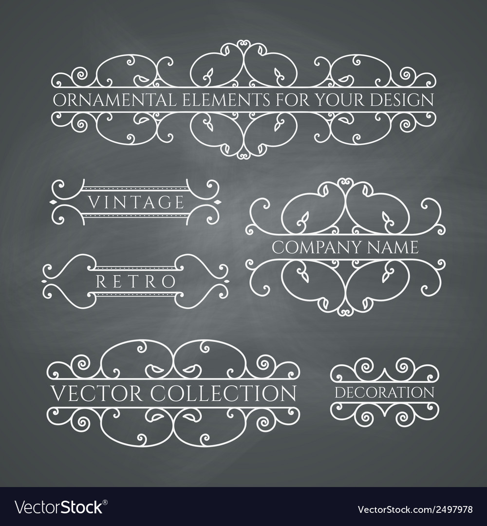 Calligraphic design elements