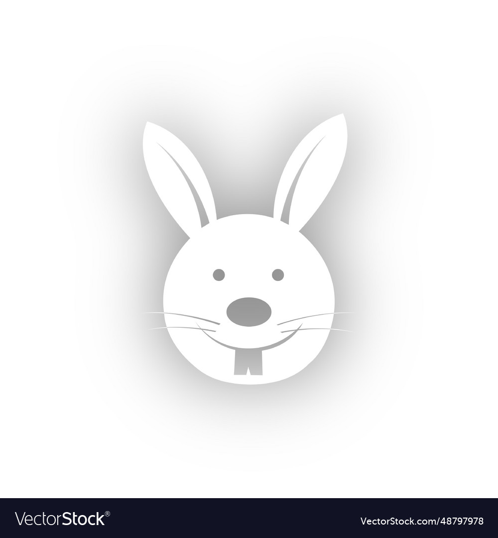 Easter bunny face Royalty Free Vector Image - VectorStock