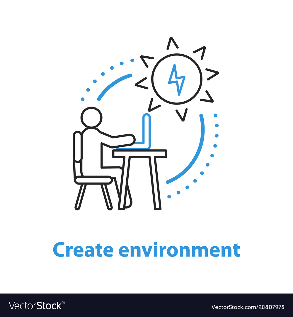 Environment Creation Icon - Energy Concept