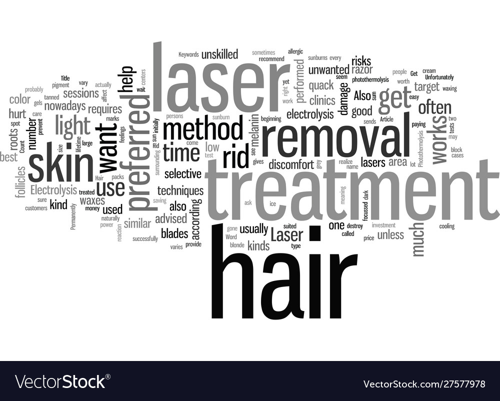 How To Get Rid Of Unwanted Hair Permanently Vector Image