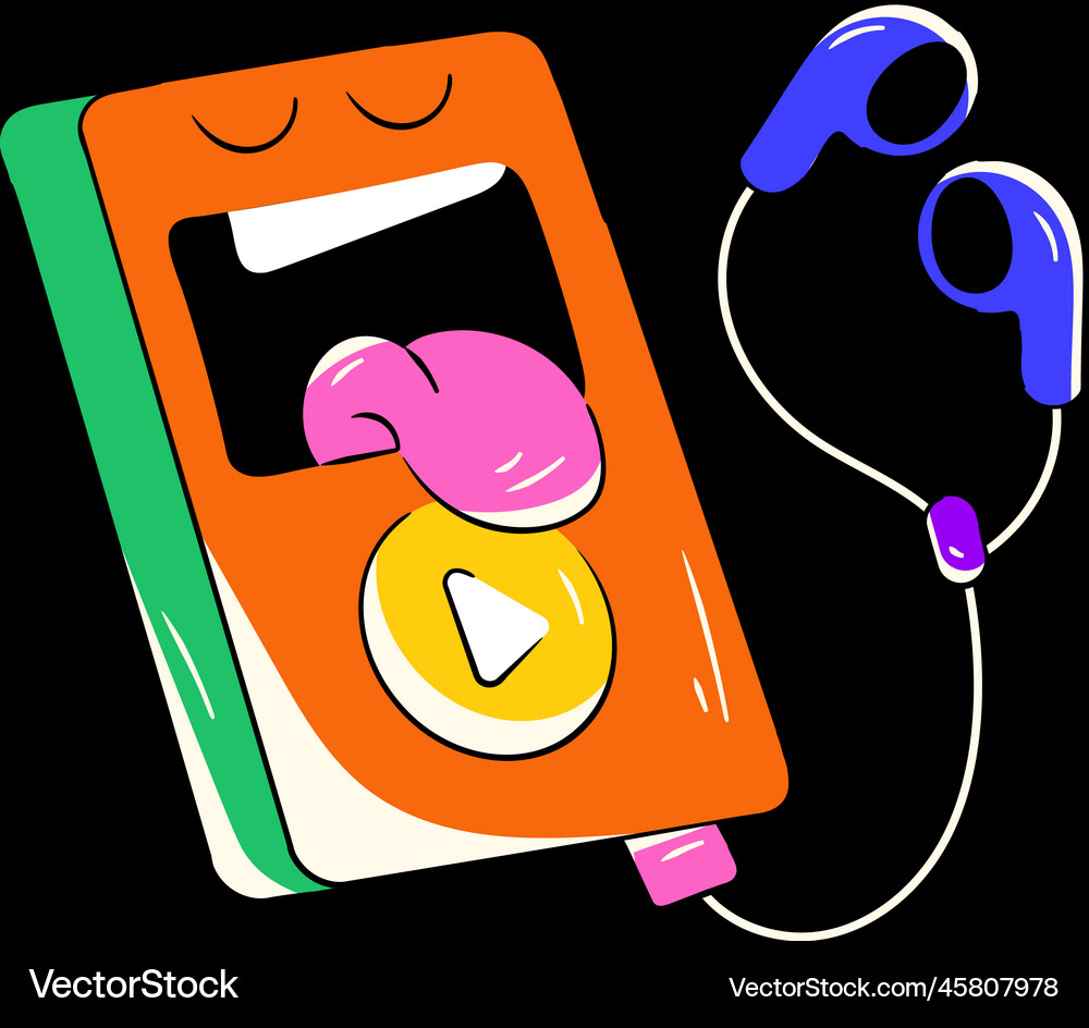 Mp3 player Royalty Free Vector Image - VectorStock