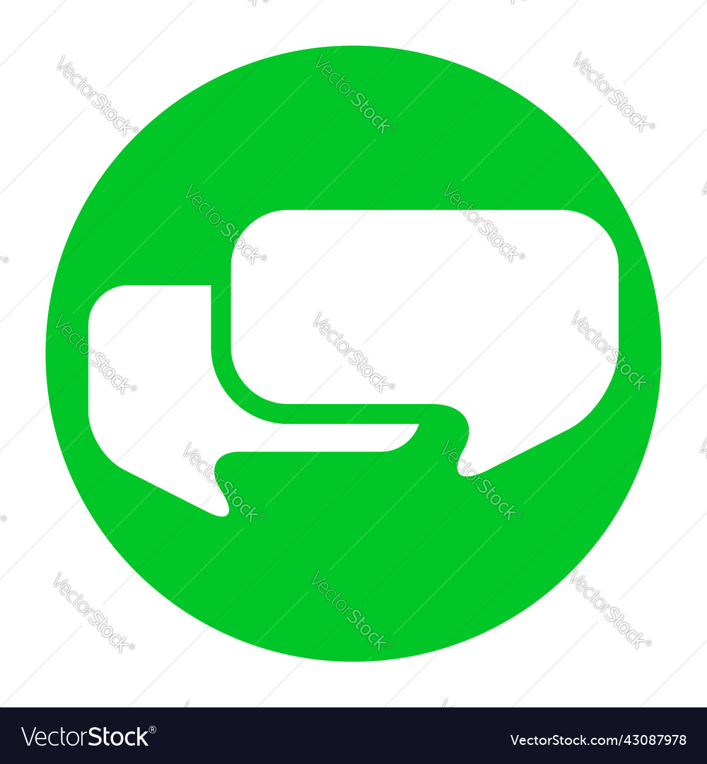 Speech talk bubble suitable for communication