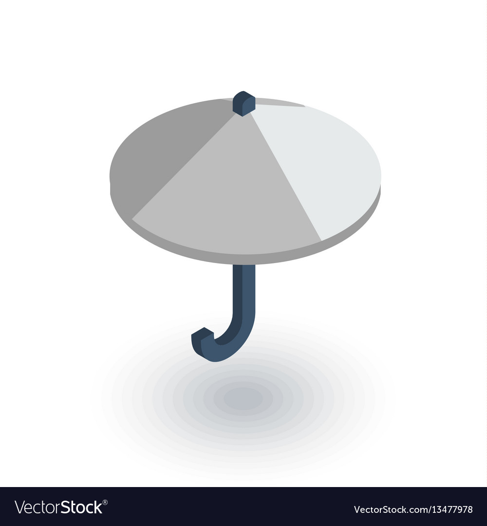 Download Umbrella protection isometric flat icon 3d Vector Image