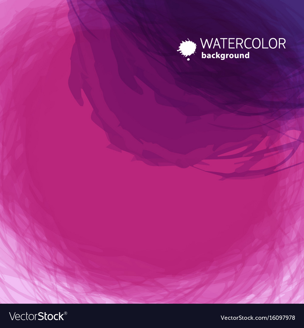 Watercolor round background Royalty Free Vector Image