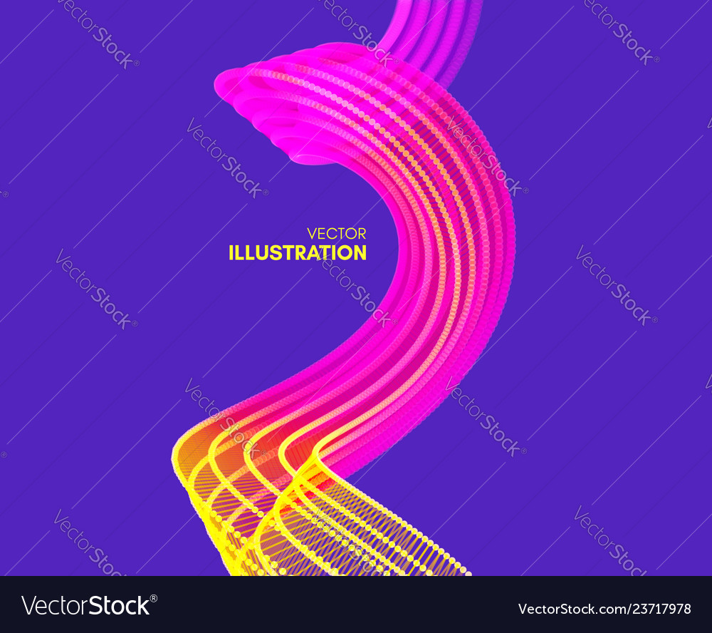Wavy background with motion effect 3d technology