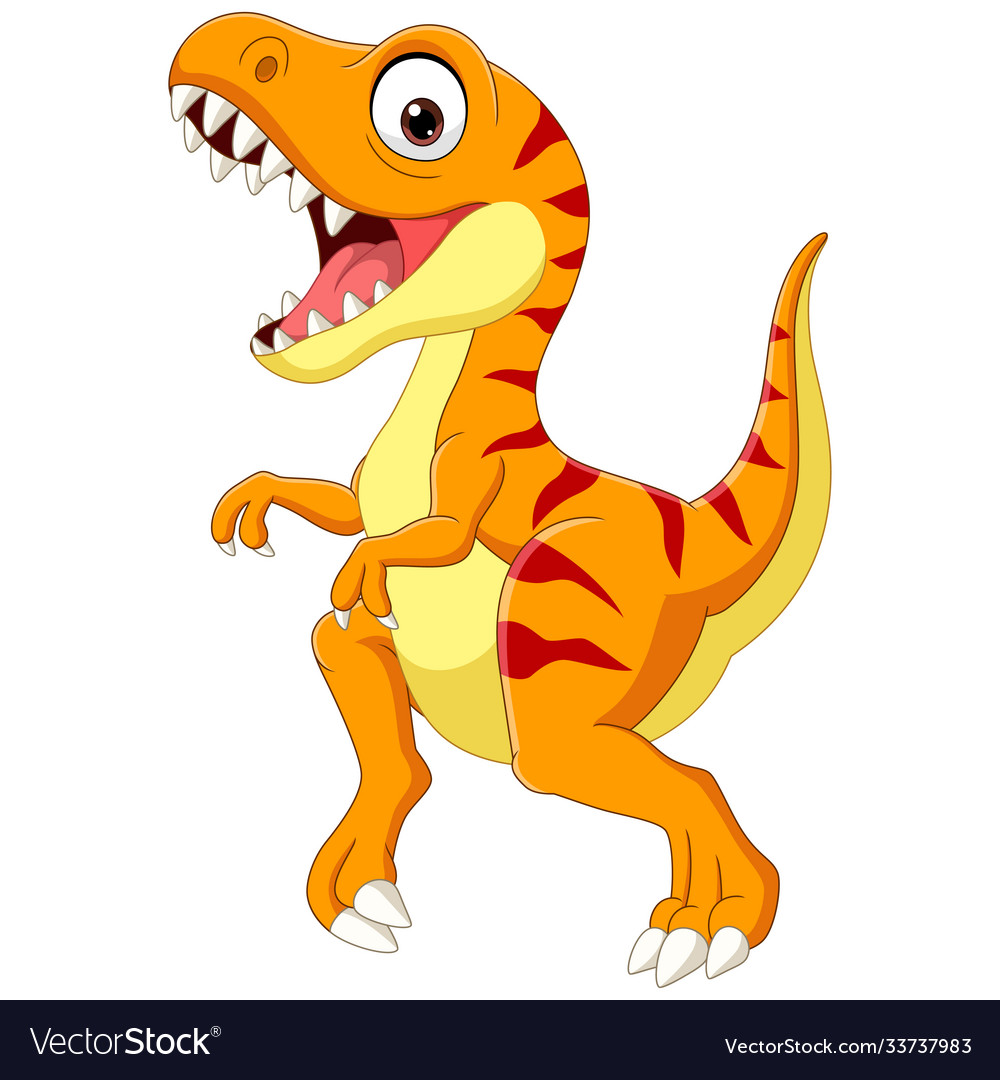 Cartoon tyrannosaurus isolated Royalty Free Vector Image