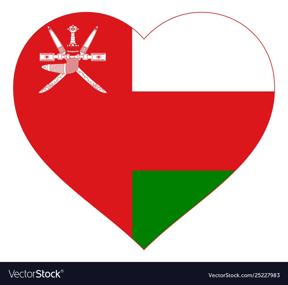 Flag in heart sign flag in shape heart Royalty Free Vector