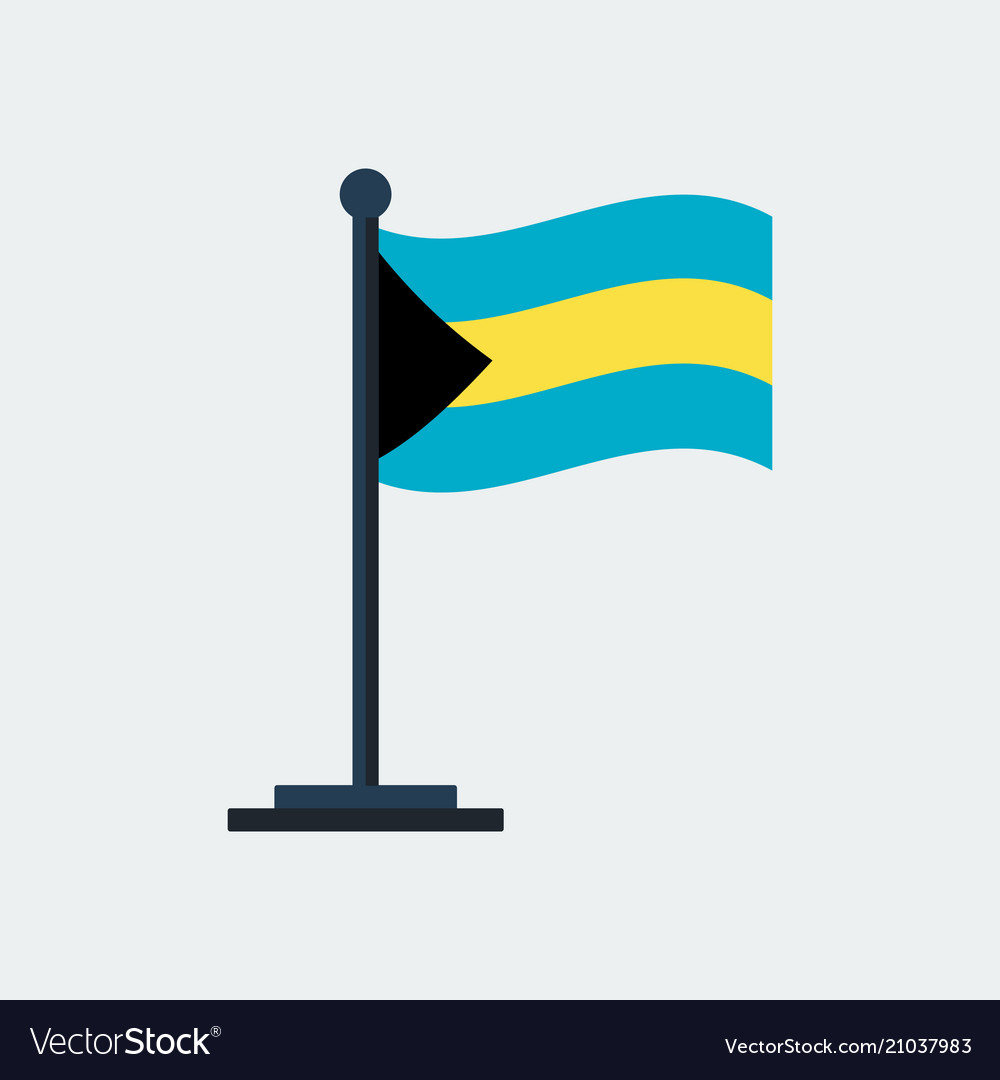 Flag of bahamasflag stand