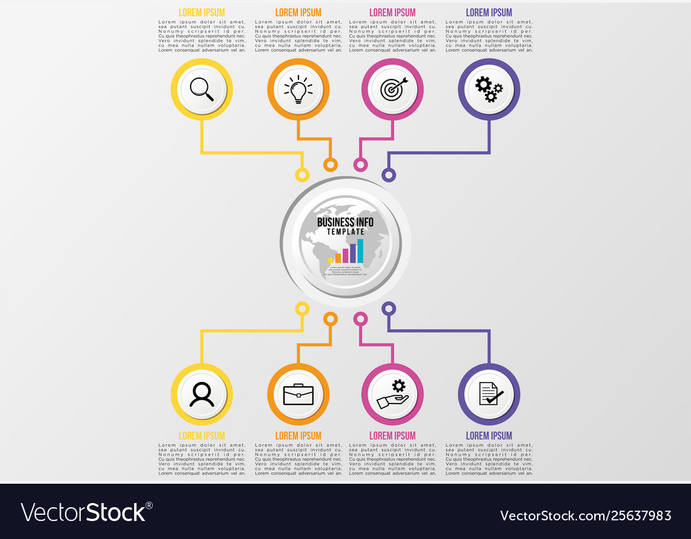 Infographic design template with options steps