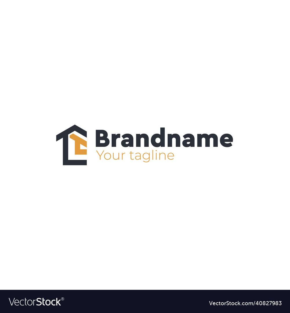 Minimalist design simple brand name logo