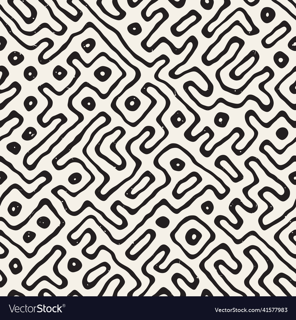 Seamless pattern repeating geometric elements vector image Seamless pattern repeating geometric elements