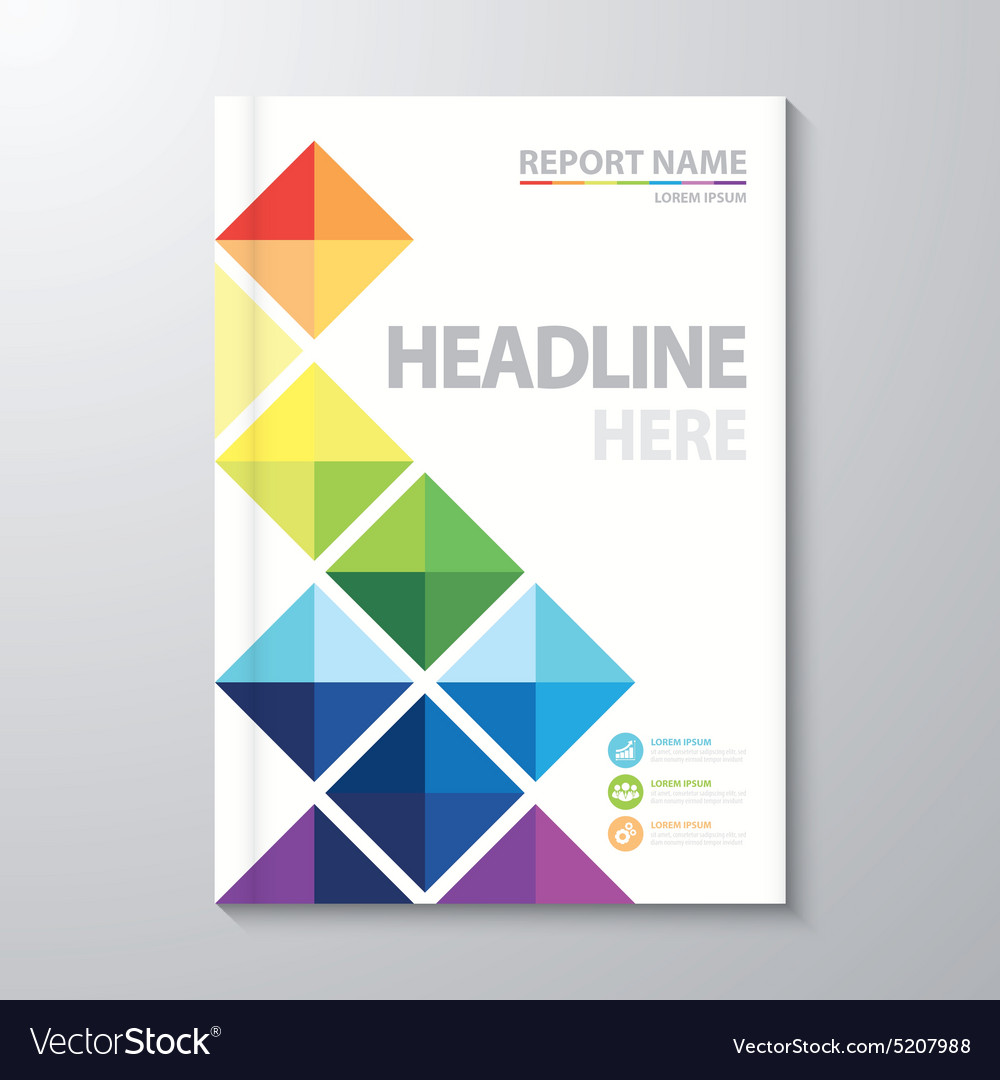 Abstract Book Cover Royalty Free Vector Image VectorStock